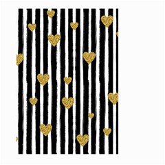 Stripes Heart Pattern Large Garden Flag (two Sides) by designsbymallika