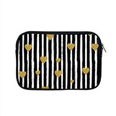 Stripes Heart Pattern Apple Macbook Pro 15  Zipper Case by designsbymallika