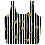 stripes heart pattern Full Print Recycle Bag (XXXL) Front