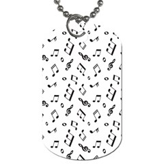 music pattern Dog Tag (Two Sides)