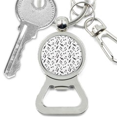 Music Pattern Bottle Opener Key Chain by designsbymallika