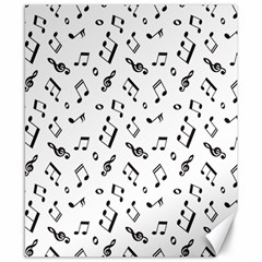 Music Pattern Canvas 8  X 10  by designsbymallika