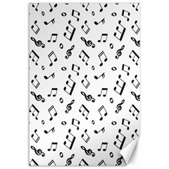 music pattern Canvas 12  x 18 