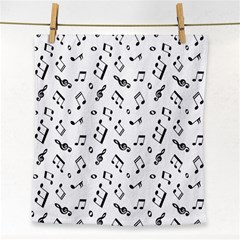 Music Pattern Face Towel by designsbymallika