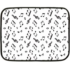 Music Pattern Fleece Blanket (mini) by designsbymallika