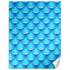 Blue Scale Pattern Canvas 12  X 16  by designsbymallika