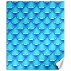 Blue Scale Pattern Canvas 20  X 24  by designsbymallika