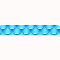 Blue Scale Pattern Small Bar Mats by designsbymallika