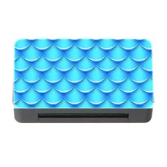 Blue Scale Pattern Memory Card Reader With Cf by designsbymallika