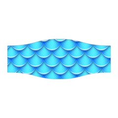 Blue Scale Pattern Stretchable Headband by designsbymallika