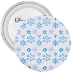 snowflakes pattern 3  Buttons Front