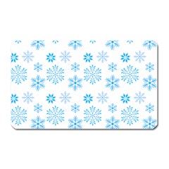 Snowflakes Pattern Magnet (rectangular) by designsbymallika