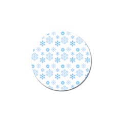 Snowflakes Pattern Golf Ball Marker (10 Pack) by designsbymallika