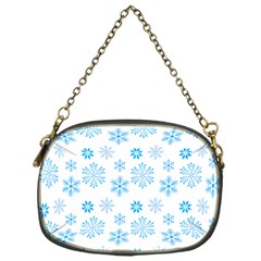 Snowflakes Pattern Chain Purse (one Side) by designsbymallika