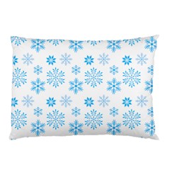 Snowflakes Pattern Pillow Case by designsbymallika