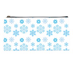 Snowflakes Pattern Pencil Cases by designsbymallika