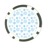 snowflakes pattern Poker Chip Card Guard (10 pack) Front