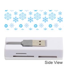 Snowflakes Pattern Memory Card Reader (stick) by designsbymallika