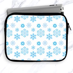 Snowflakes Pattern Apple Ipad 2/3/4 Zipper Cases by designsbymallika