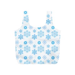 Snowflakes Pattern Full Print Recycle Bag (s) by designsbymallika