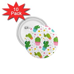 Cactus Pattern 1 75  Buttons (10 Pack) by designsbymallika