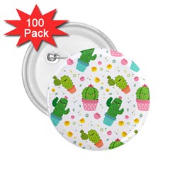 Cactus Pattern 2 25  Buttons (100 Pack)  by designsbymallika