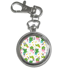 Cactus Pattern Key Chain Watches by designsbymallika