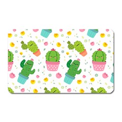 Cactus Pattern Magnet (rectangular) by designsbymallika