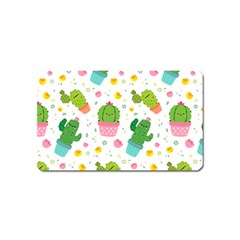 Cactus Pattern Magnet (name Card) by designsbymallika