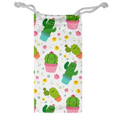 Cactus Pattern Jewelry Bag by designsbymallika