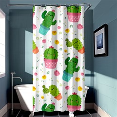 Cactus Pattern Shower Curtain 36  X 72  (stall)  by designsbymallika