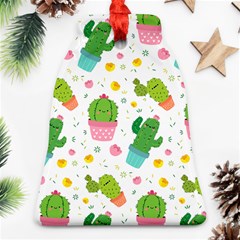 Cactus Pattern Bell Ornament (two Sides) by designsbymallika