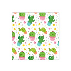 Cactus Pattern Satin Bandana Scarf by designsbymallika