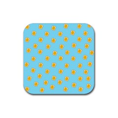 I Love Bread Rubber Coaster (square)  by designsbymallika