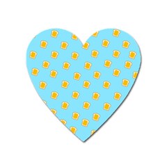 I Love Bread Heart Magnet by designsbymallika