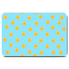 I Love Bread Large Doormat  by designsbymallika