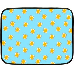 I Love Bread Fleece Blanket (mini) by designsbymallika