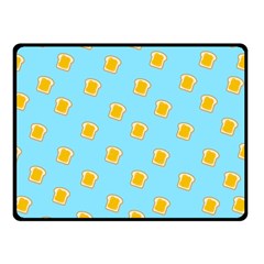 I Love Bread Fleece Blanket (small) by designsbymallika