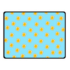 I Love Bread Double Sided Fleece Blanket (small)  by designsbymallika