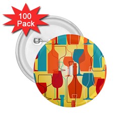 I Love Wine 2 25  Buttons (100 Pack)  by designsbymallika