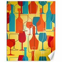 I Love Wine Canvas 11  X 14  by designsbymallika