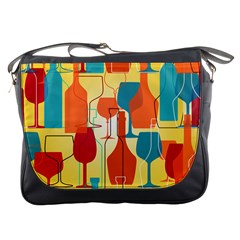 I Love Wine Messenger Bag by designsbymallika