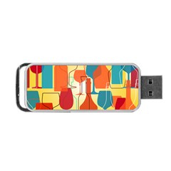 I Love Wine Portable Usb Flash (one Side) by designsbymallika