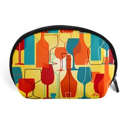 I Love Wine Accessory Pouch (large) by designsbymallika