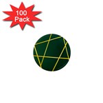 golden lines pattern 1  Mini Magnets (100 pack)  Front