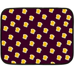 I Love Bread Fleece Blanket (mini) by designsbymallika