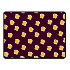 I Love Bread Fleece Blanket (small) by designsbymallika