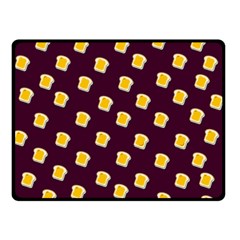 I Love Bread Double Sided Fleece Blanket (small)  by designsbymallika