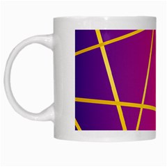 Golden Lines White Mugs by designsbymallika