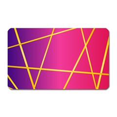 Golden Lines Magnet (rectangular) by designsbymallika